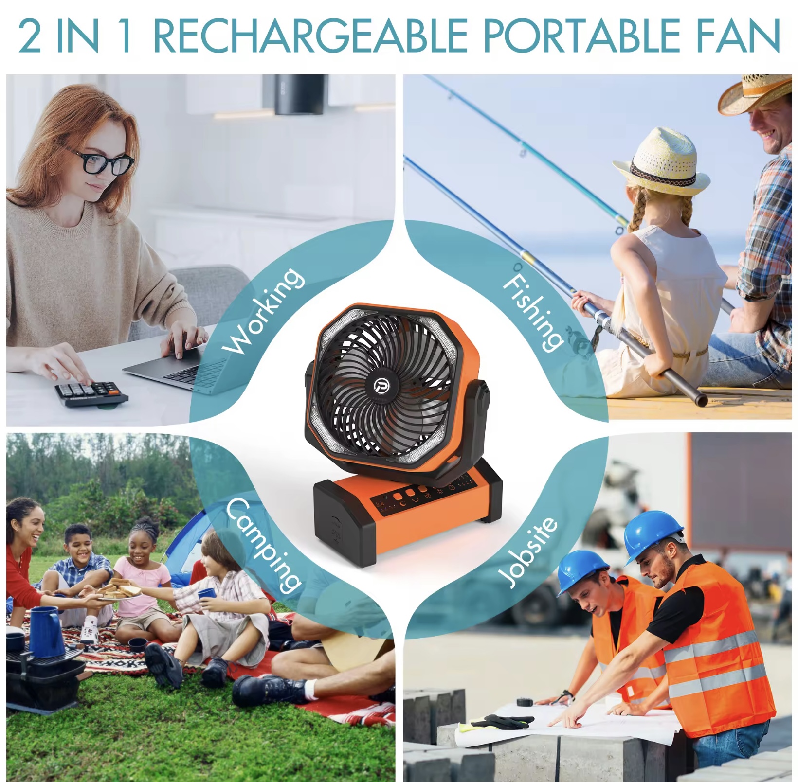 Rechargeable Camping Fan